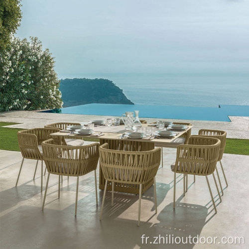 Salle de meuble d&#39;extérieur Table à manger et chaise de patio